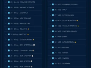 IPTV Premier League channels
